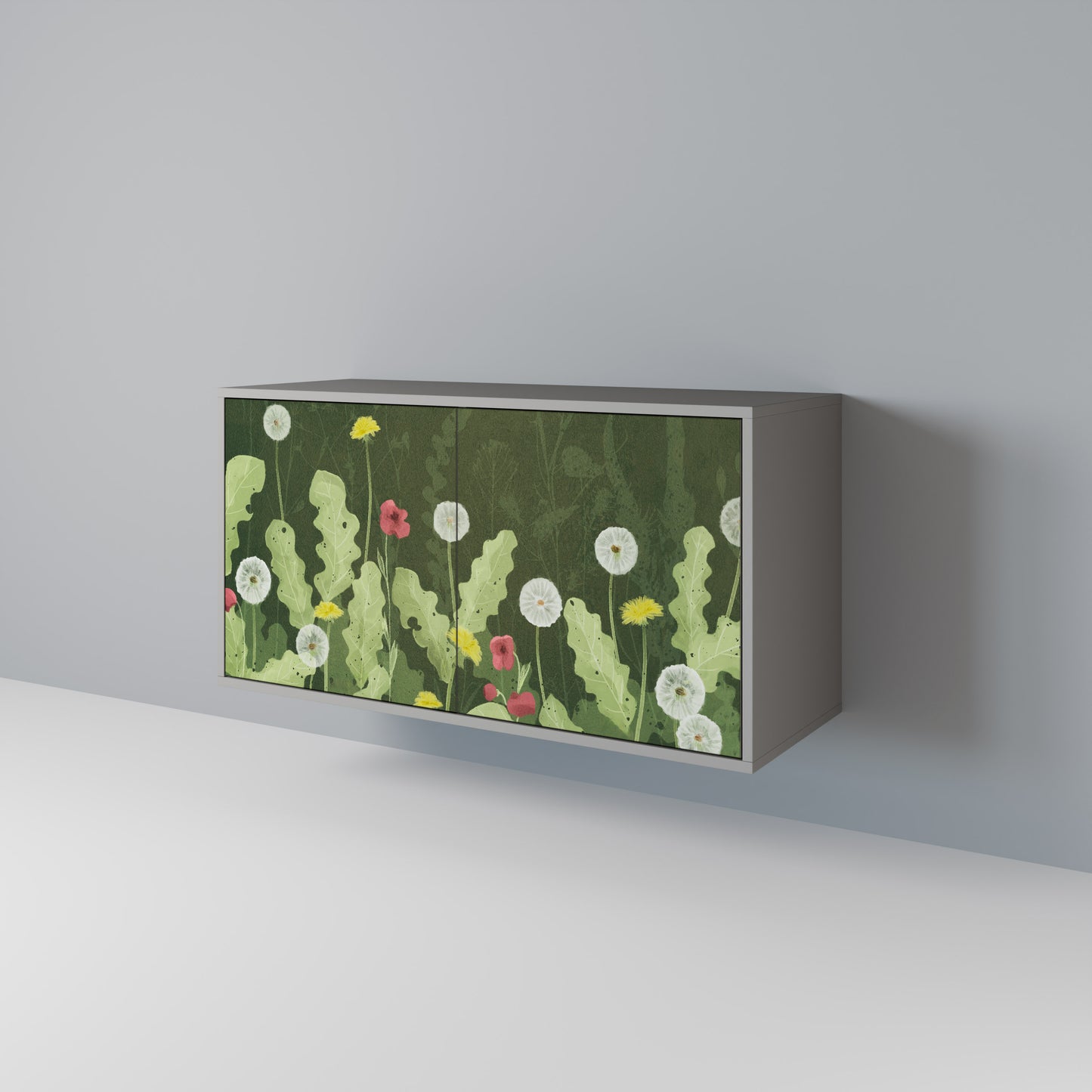 DANDELION AMUSE 2-Door Sideboard in Grey Finish