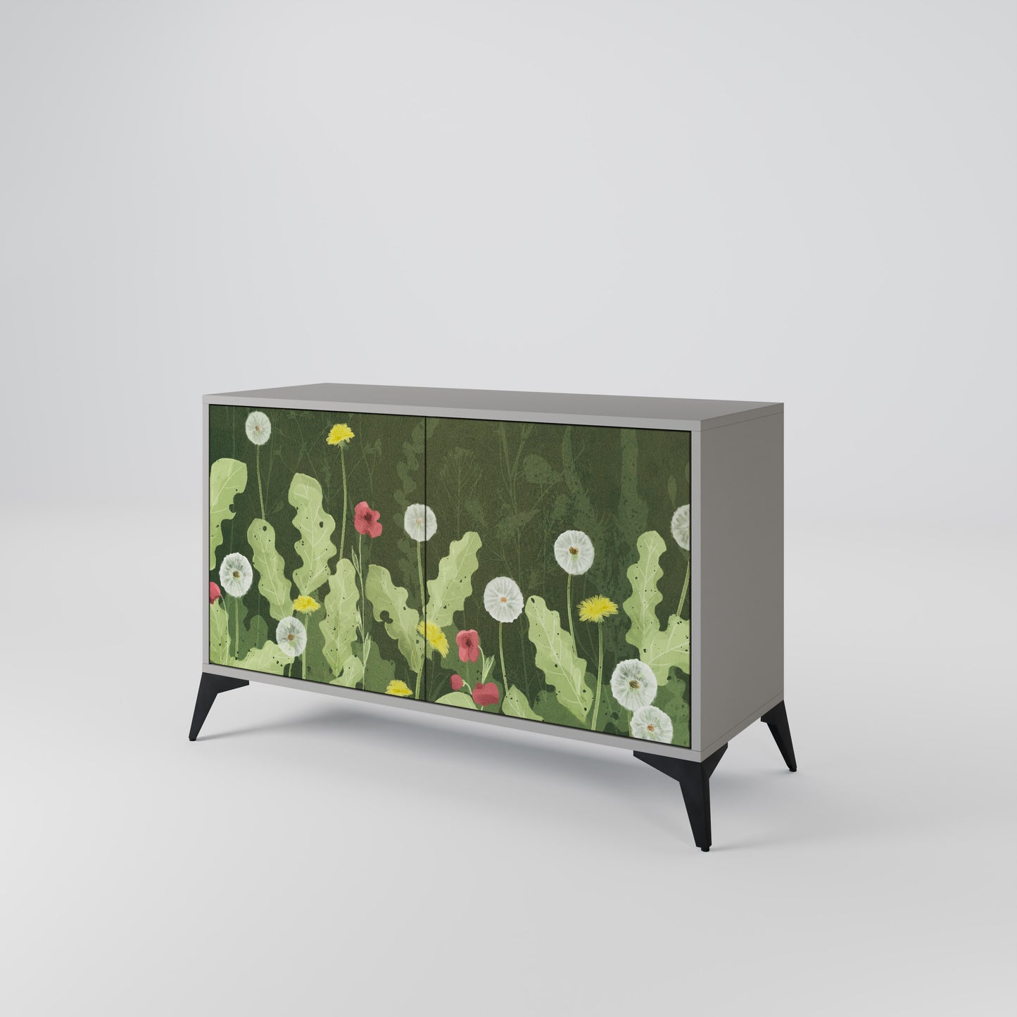 DANDELION AMUSE 2-Door Sideboard in Grey Finish