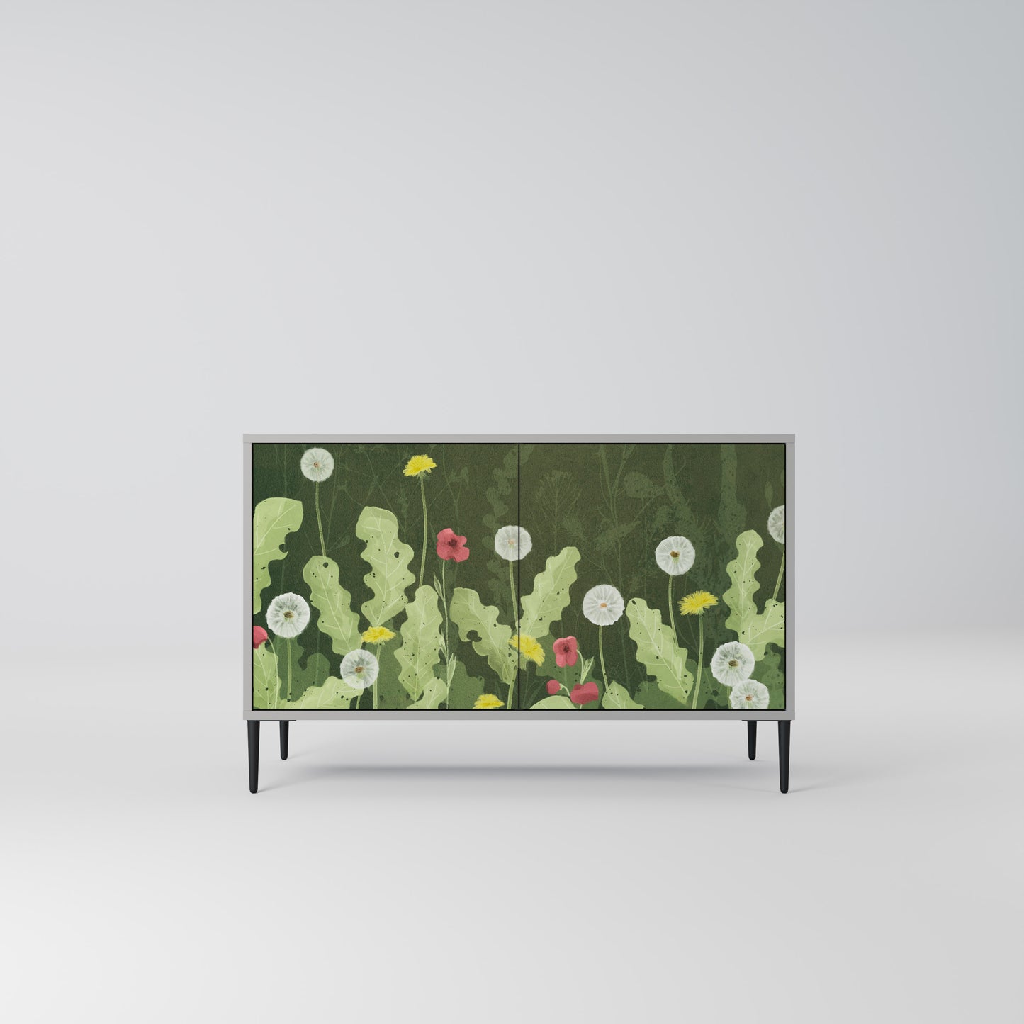 DANDELION AMUSE 2-Door Sideboard in Grey Finish