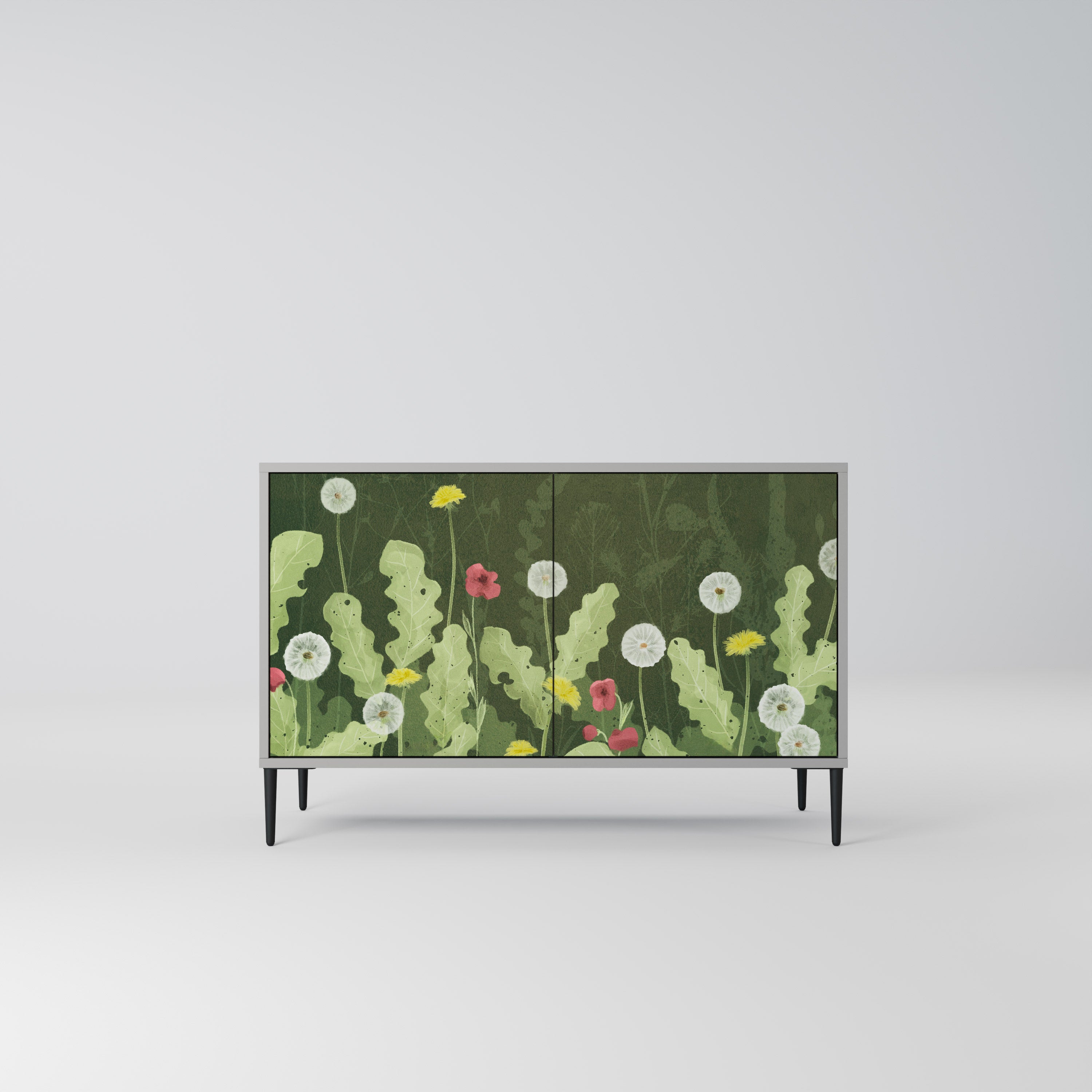 DANDELION AMUSE 2-Door Sideboard in Grey Finish
