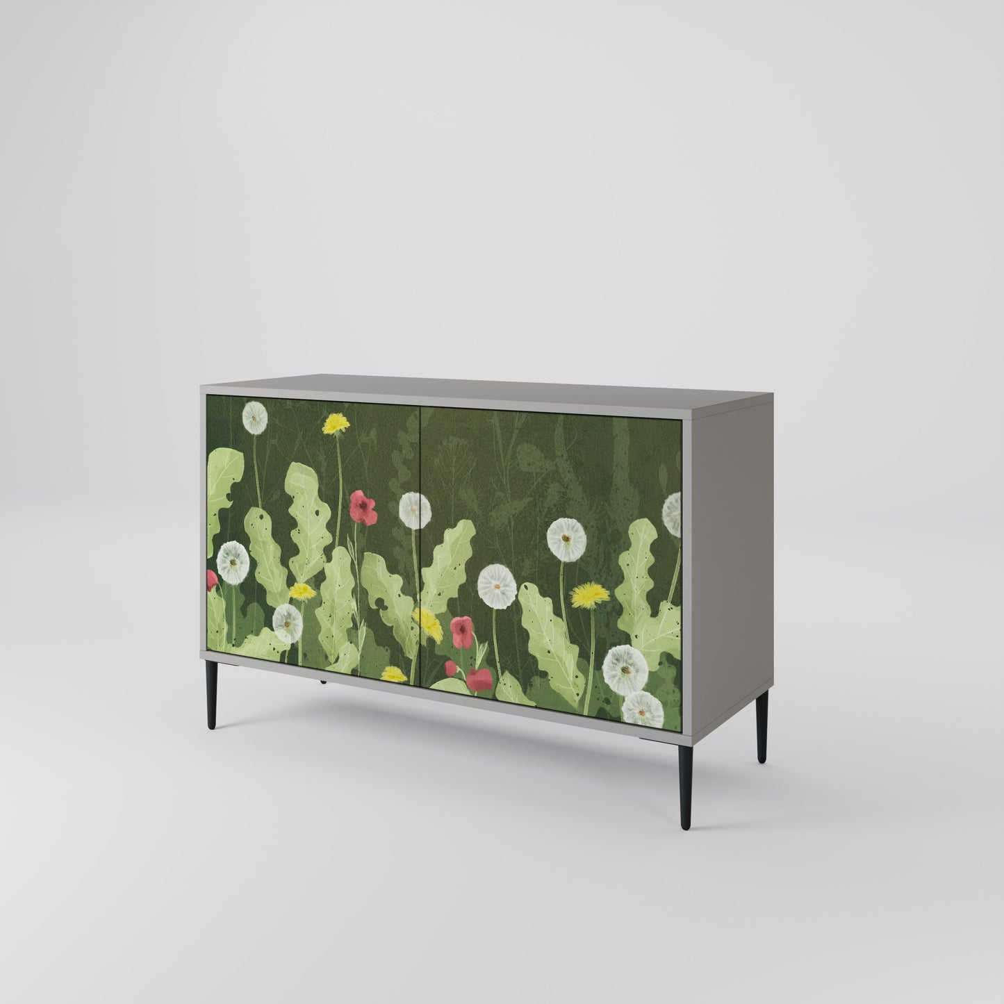 DANDELION AMUSE 2-Door Sideboard in Grey Finish