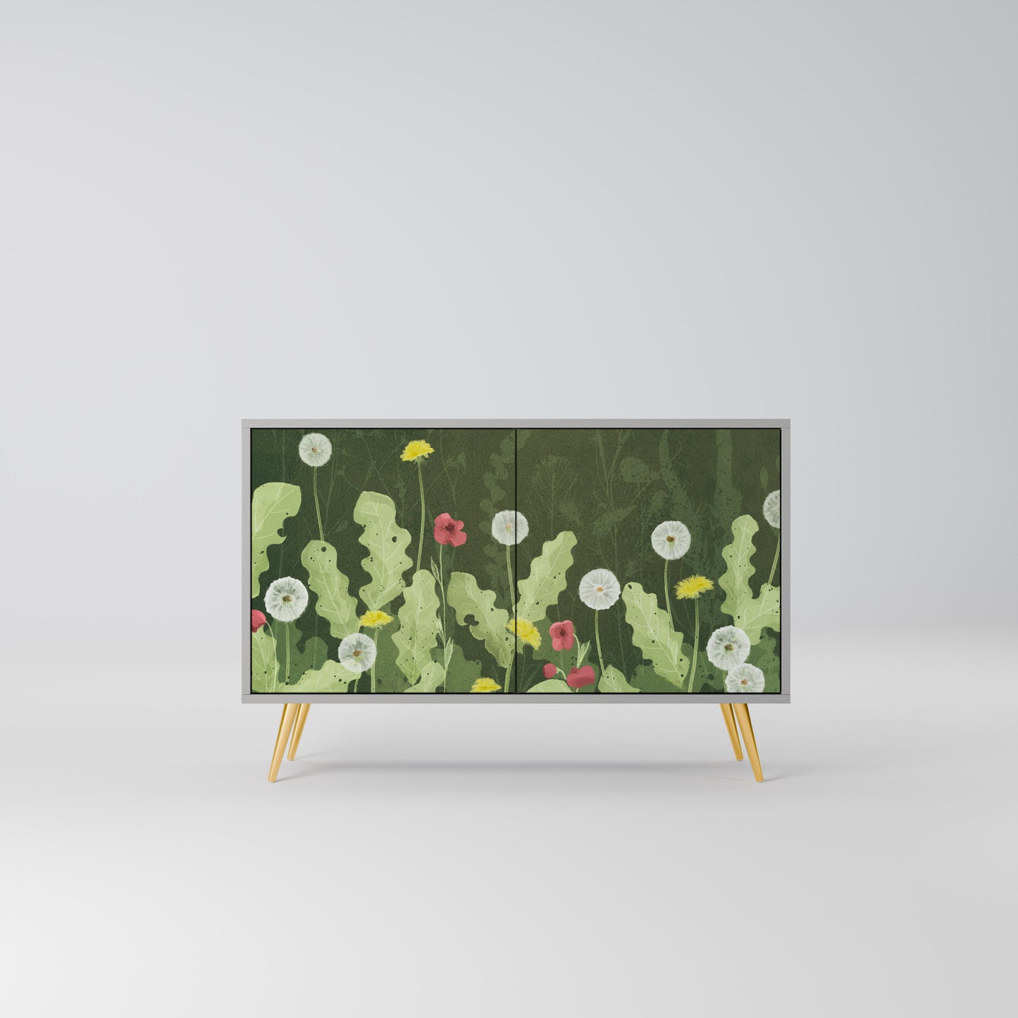 DANDELION AMUSE 2-Door Sideboard in Grey Finish