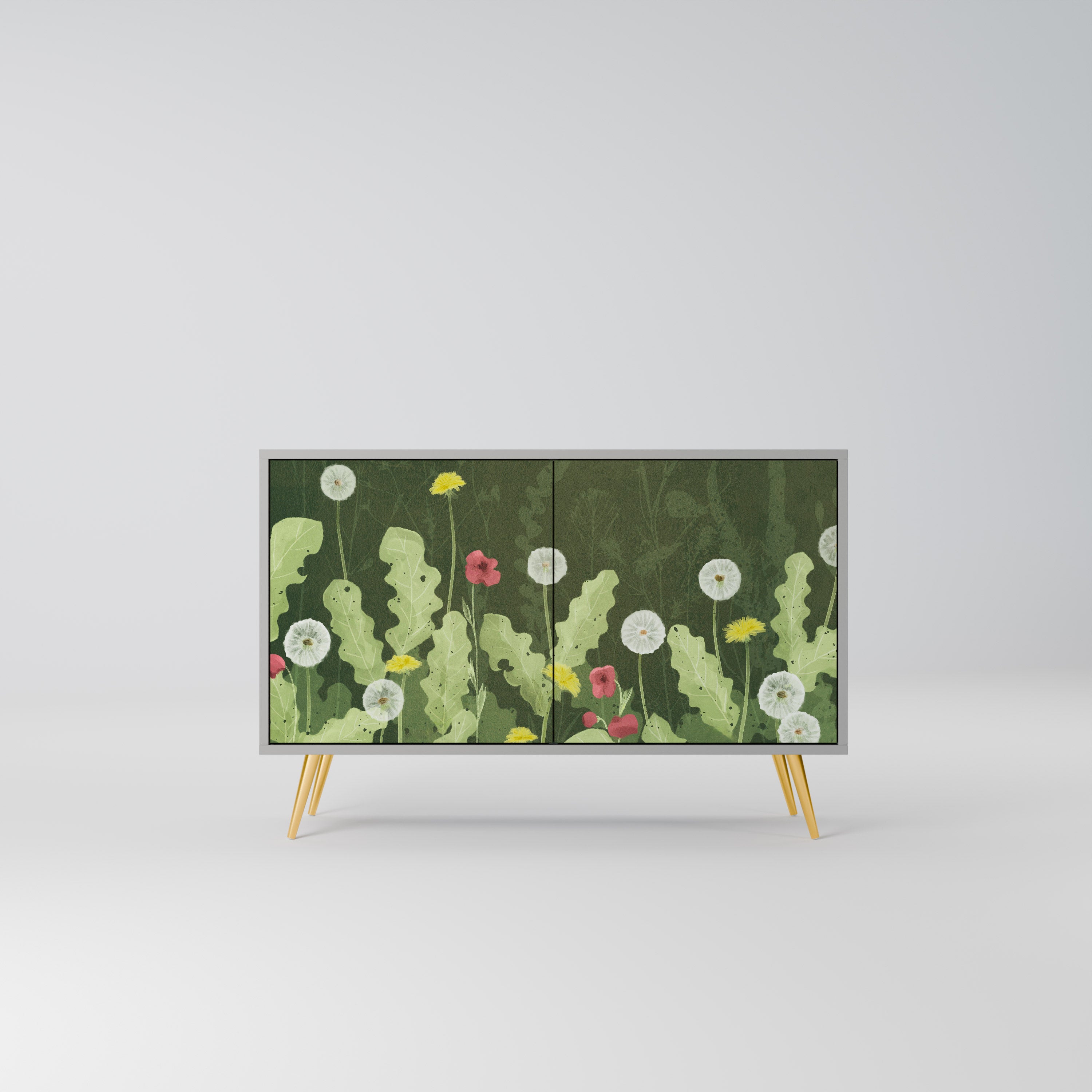 DANDELION AMUSE 2-Door Sideboard in Grey Finish