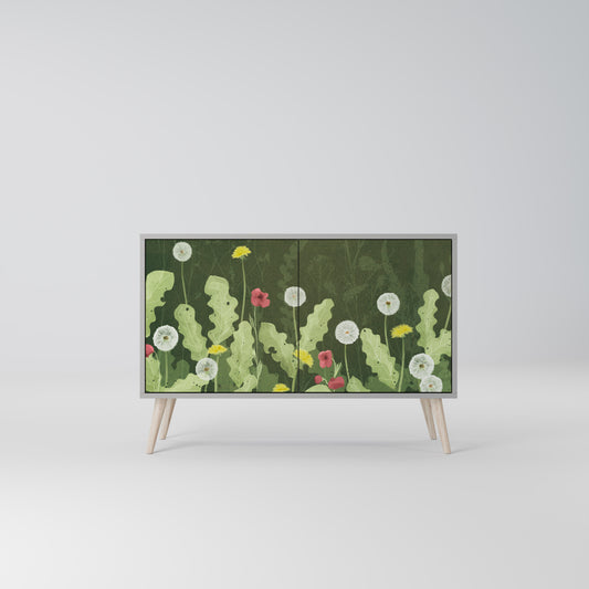 DANDELION AMUSE 2-Door Sideboard in Grey Finish