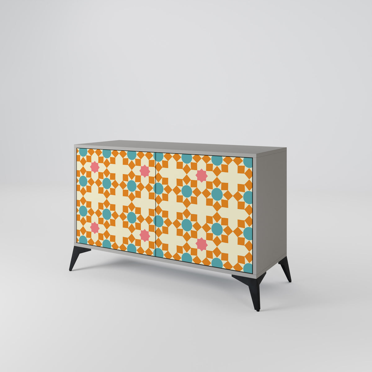 FLORAL DECOR Skänk med två dörrar