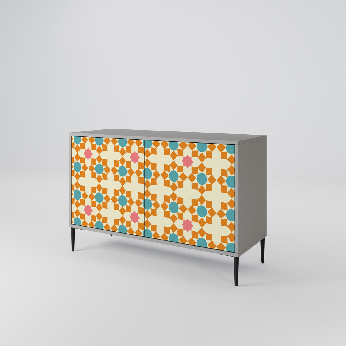 FLORAL DECOR Skänk med två dörrar