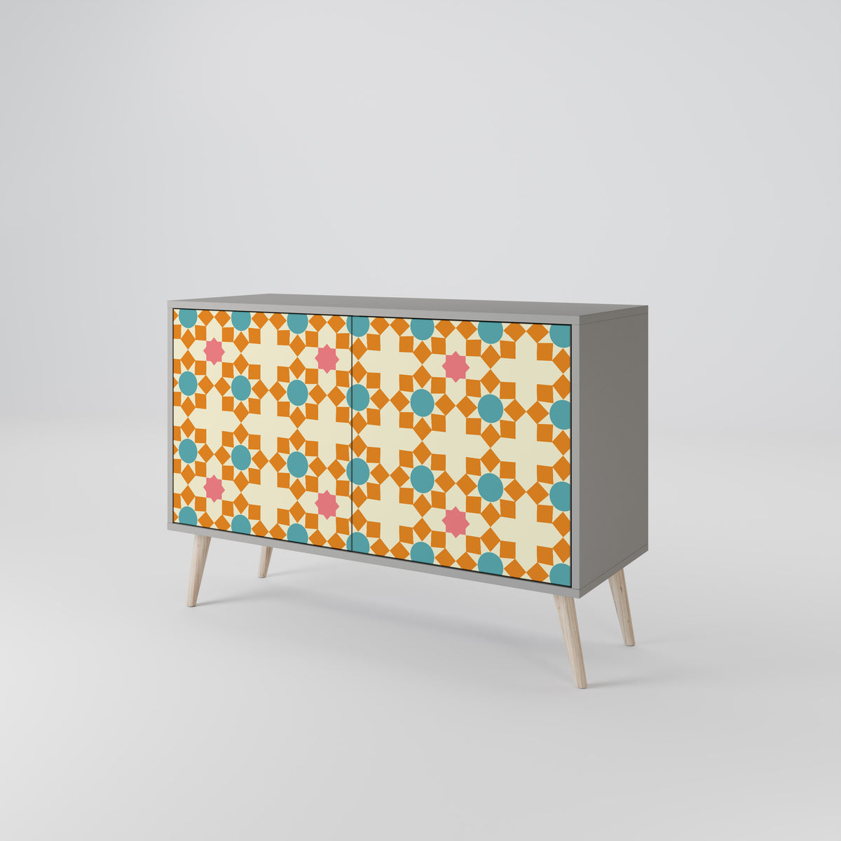 FLORAL DECOR Skänk med två dörrar