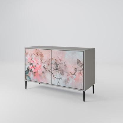 CHERRY BLOSSOM 2-Door Sideboard in Grey Finish