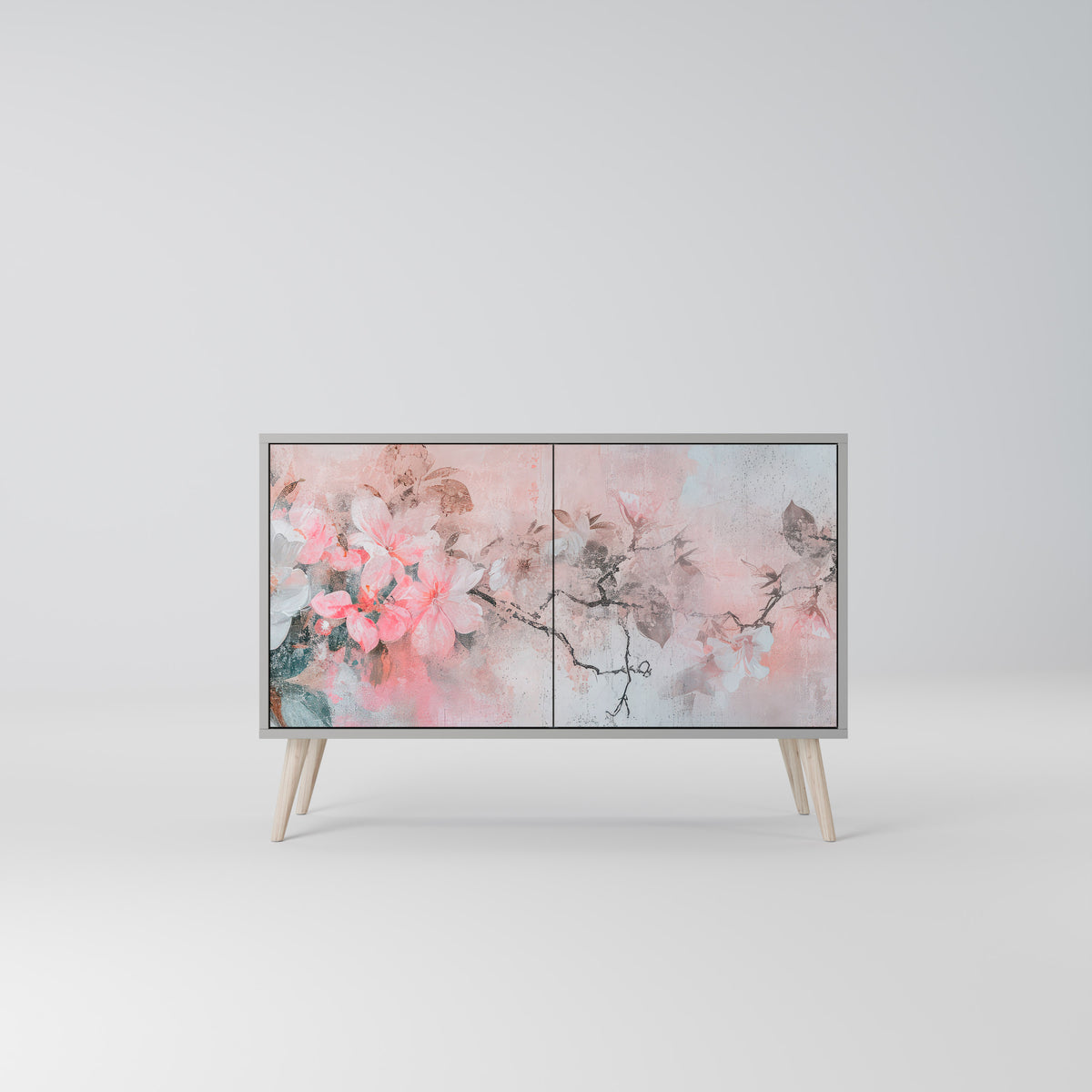 CHERRY BLOSSOM Skänk med två dörrar