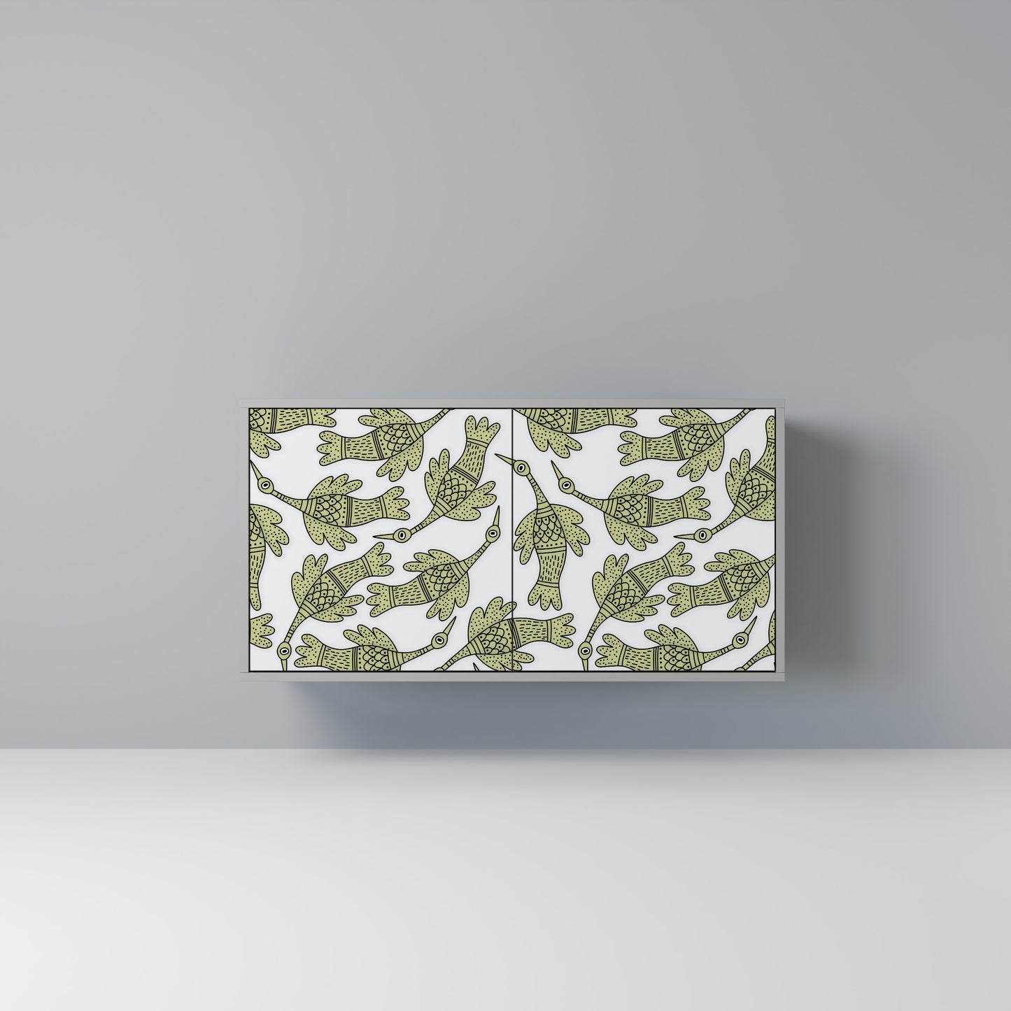 SEEDLING SONGBIRD 2-Door Sideboard in Grey Finish
