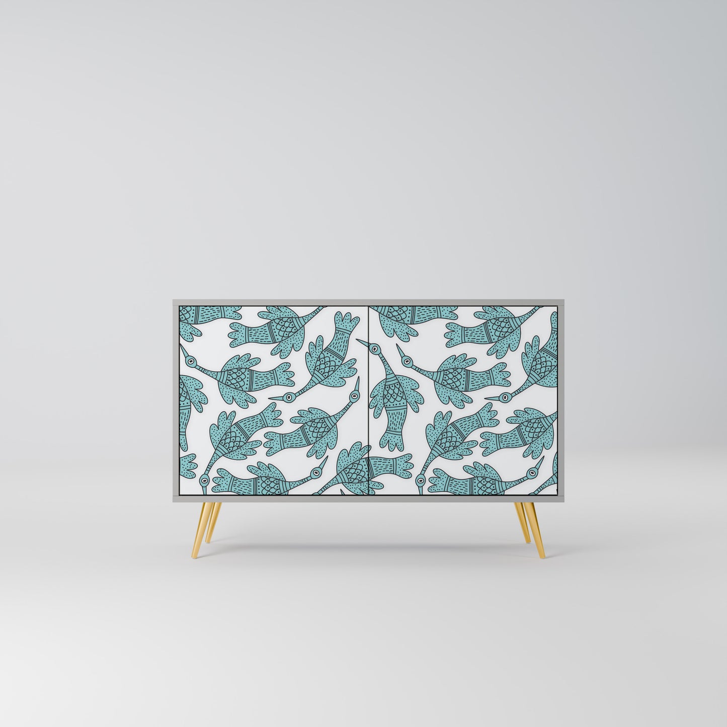 WATERSPOUT SONGIBIRD 2-Door Sideboard in Grey Finish