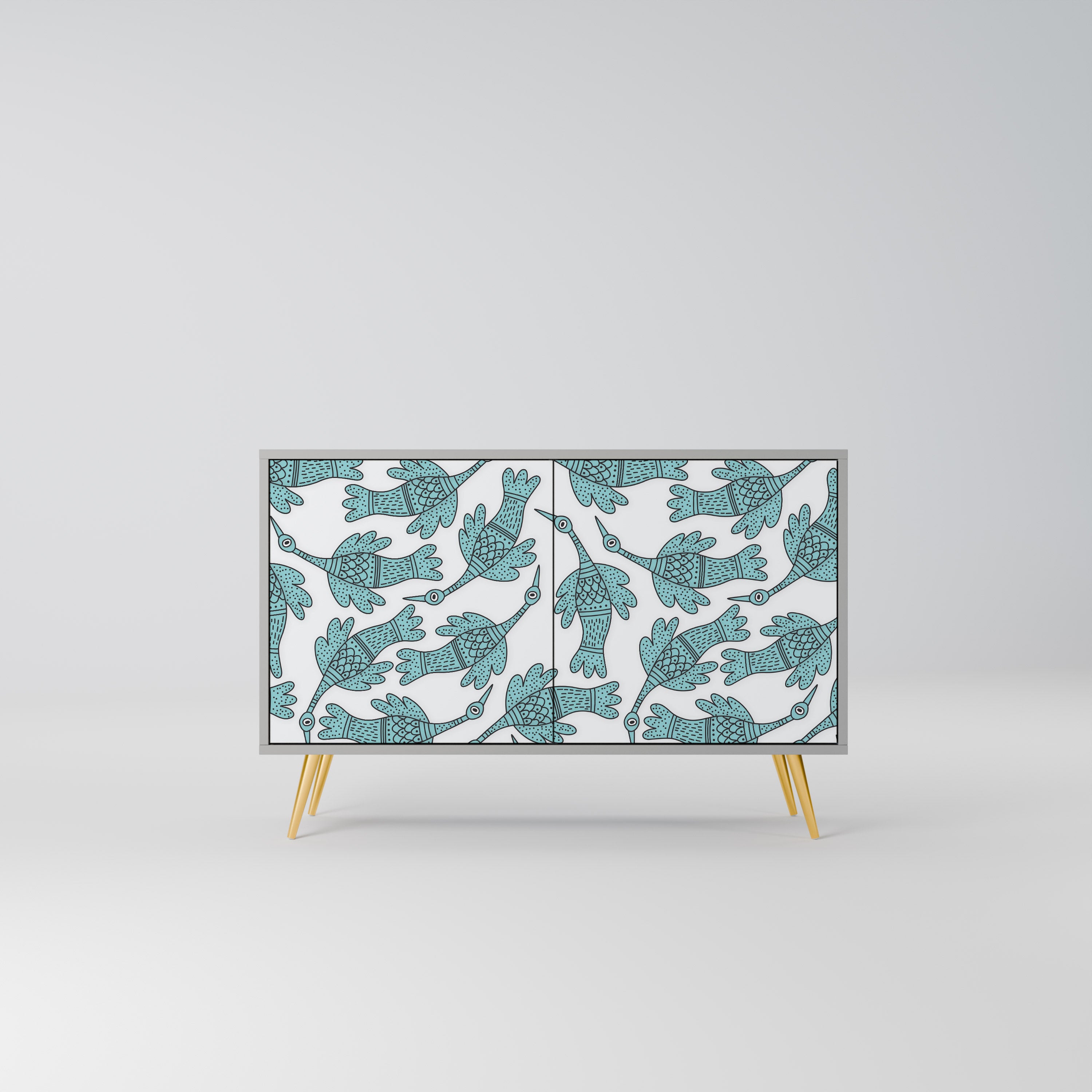 WATERSPOUT SONGIBIRD 2-Door Sideboard in Grey Finish