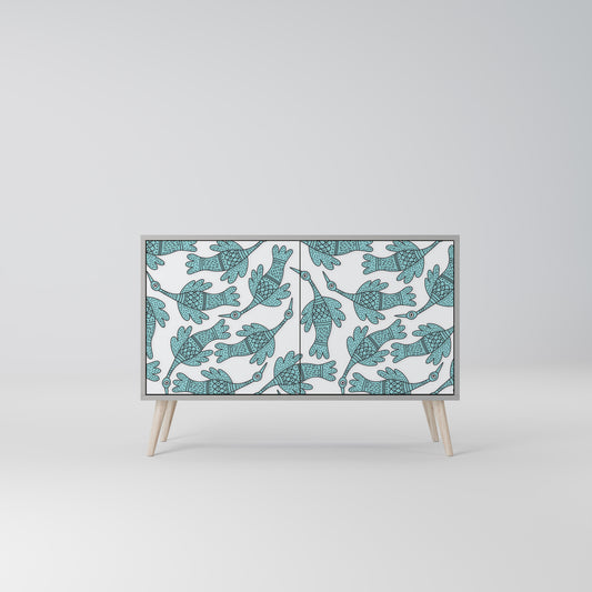 WATERSPOUT SONGIBIRD 2-Door Sideboard in Grey Finish