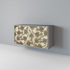 ALMONDINE SONGBIRD 2-Door Sideboard in Grey Finish