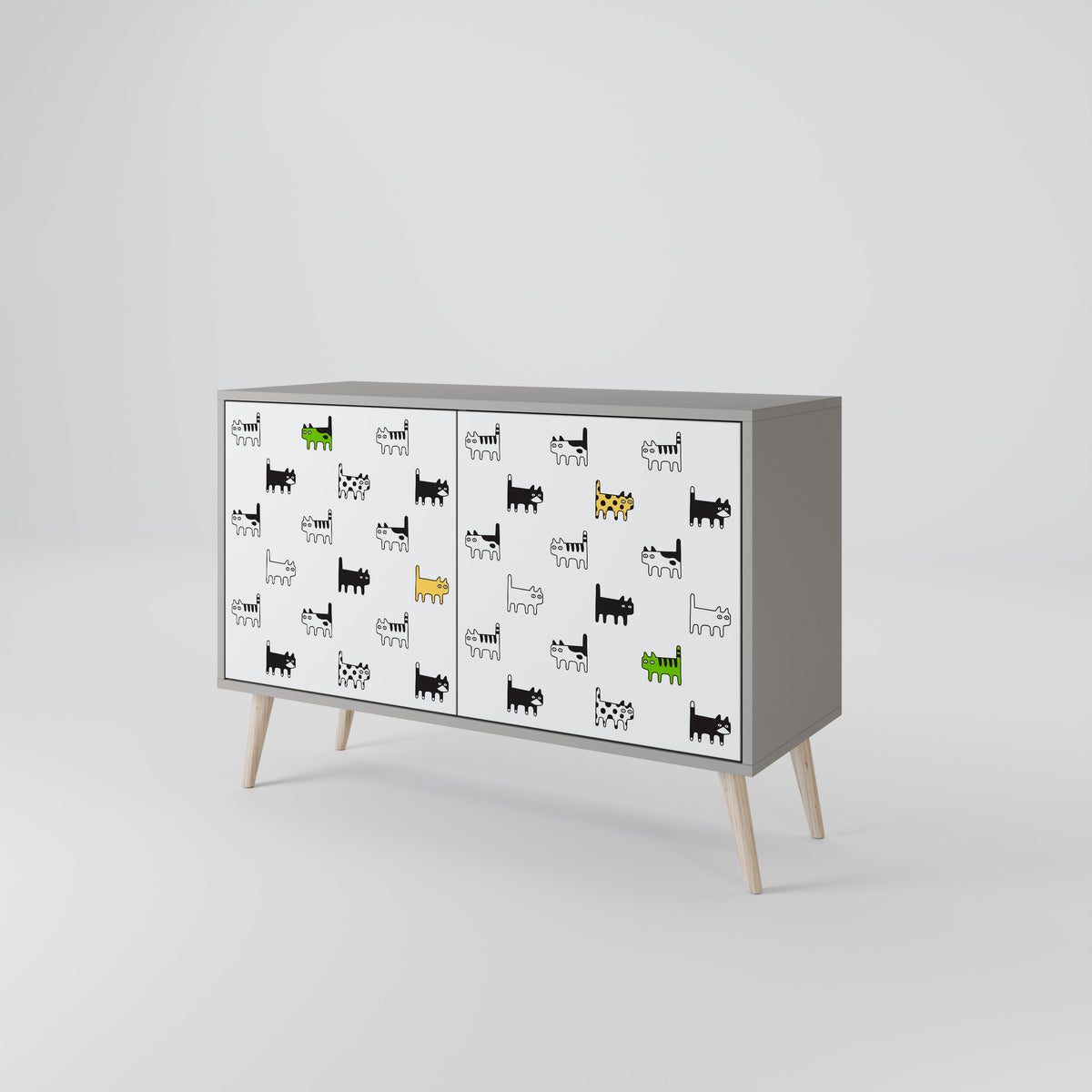 CATS COMPILATION Skänk med två dörrar