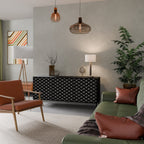 TESSELATED BLACKNESS 3-Door Sideboard