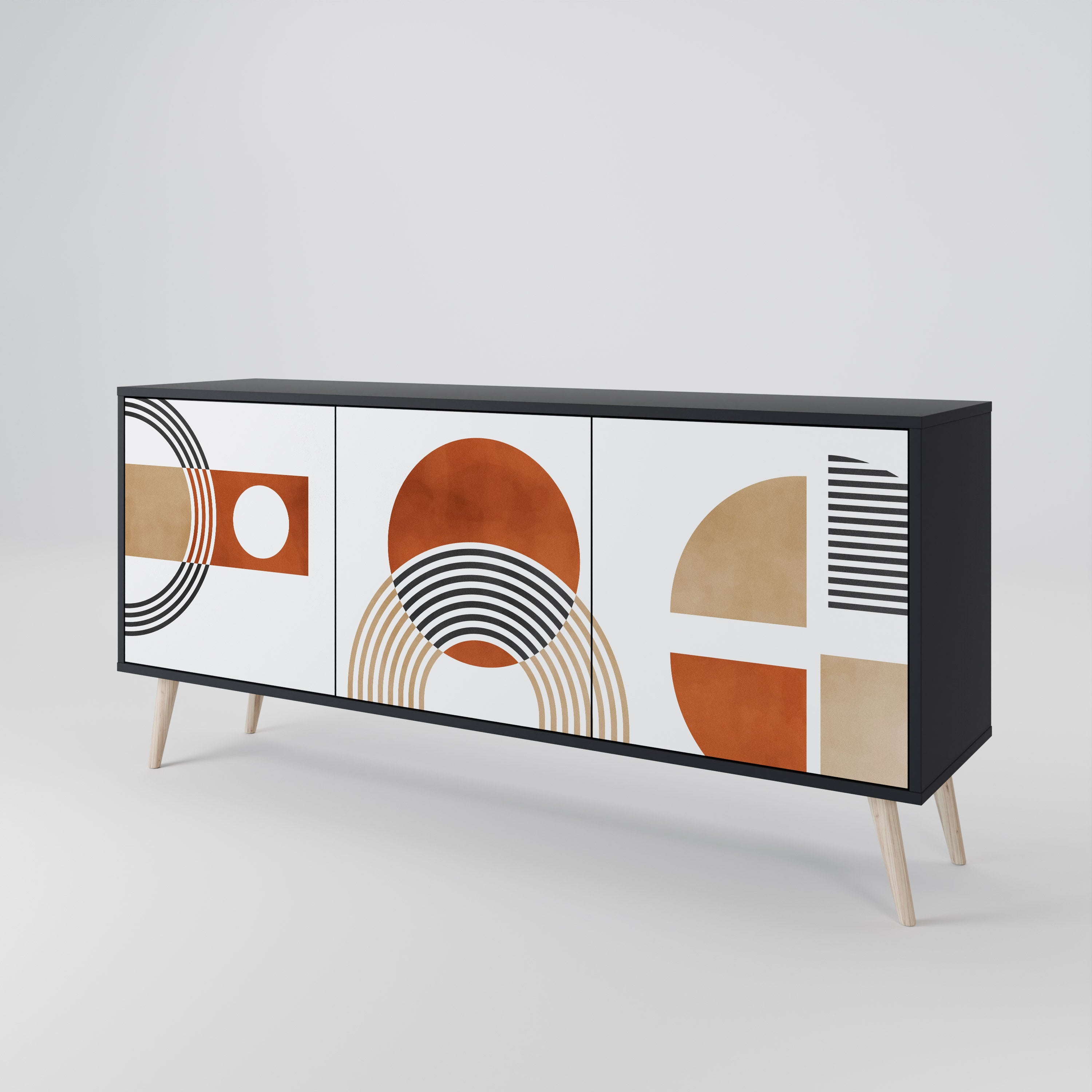 CIRCLE RHYTM 3-Door Sideboard