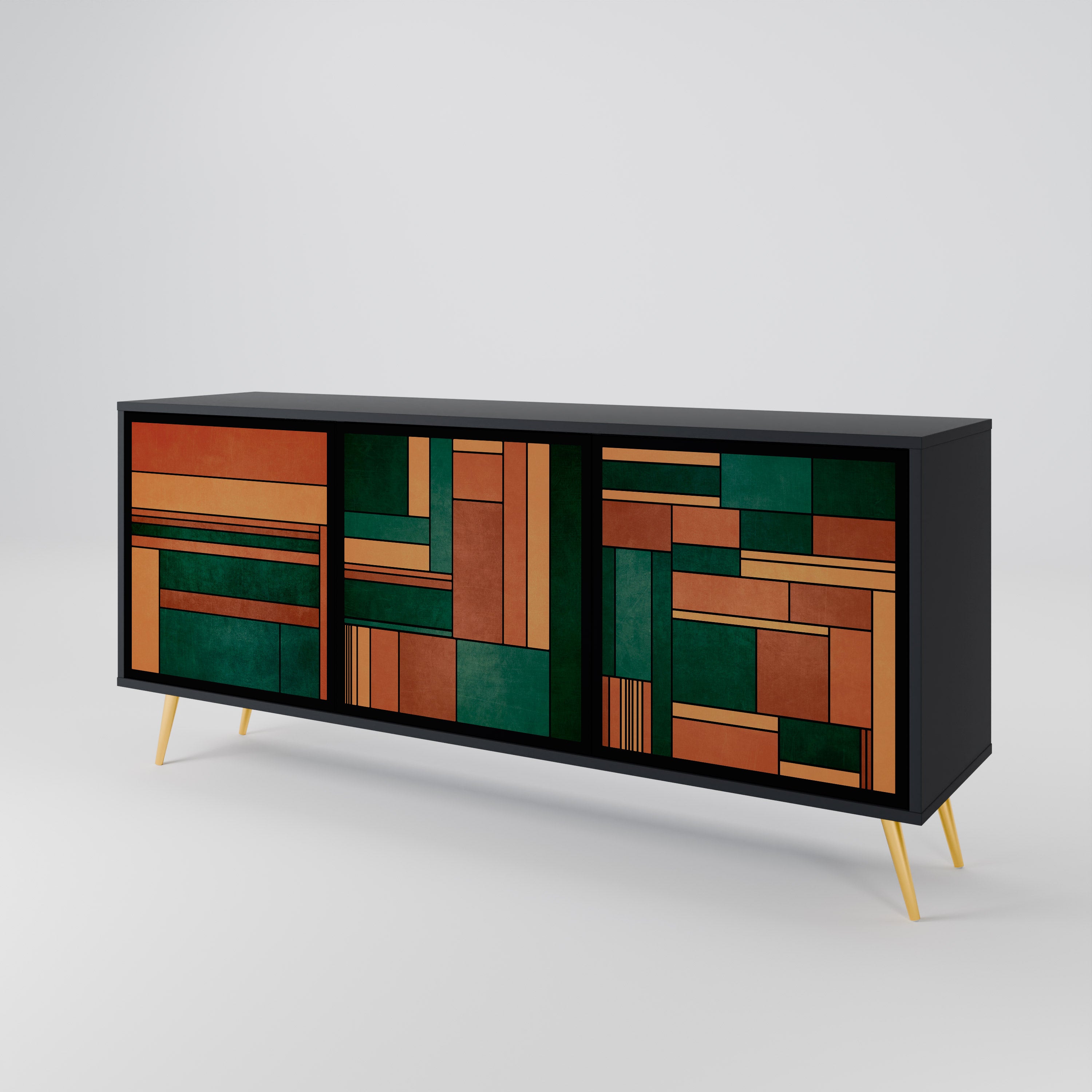 EARTHY FIGURES 3-Door Sideboard