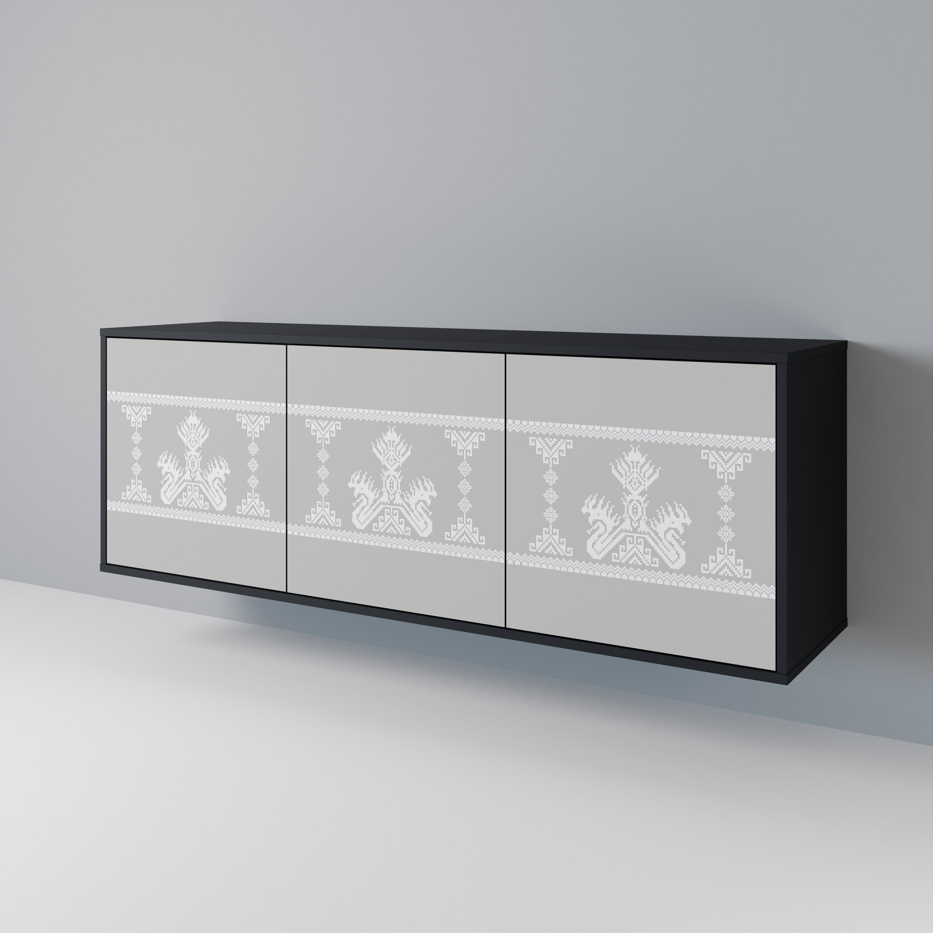 THAI GRAY 3-Door Sideboard