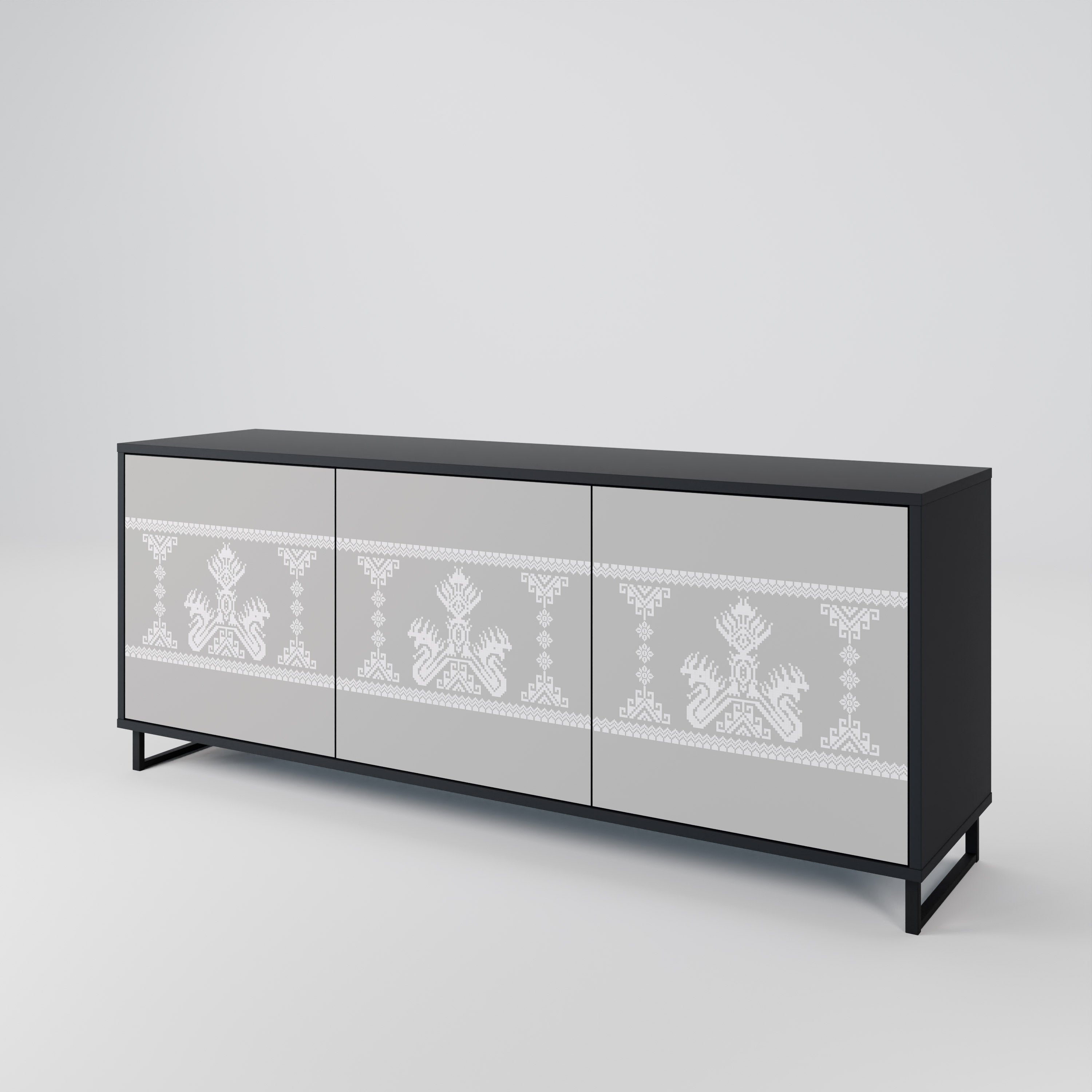 THAI GRAY 3-Door Sideboard