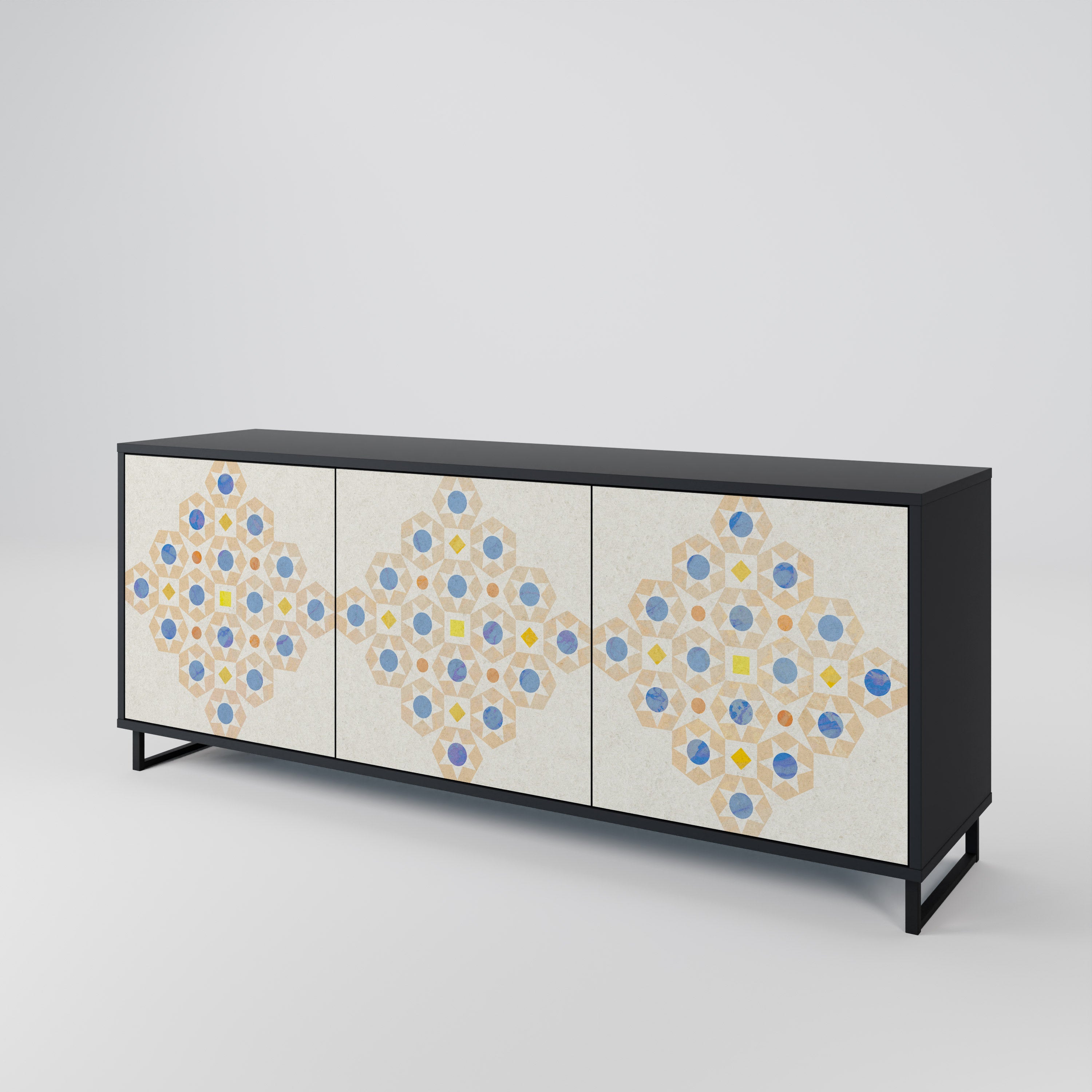PATTERNED PRISM 3-Door Sideboard