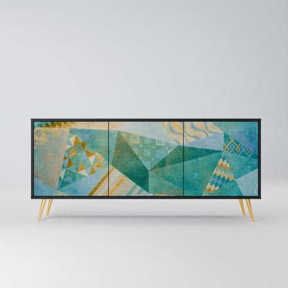 SPECTRUM SPLENDOR 3-dörrars skänk i svart finish