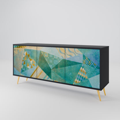 SPECTRUM SPLENDOR 3-dörrars skänk i svart finish