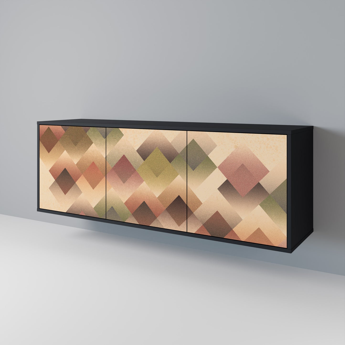 GEOMETRIC FUSION Skänk med tre dörrar