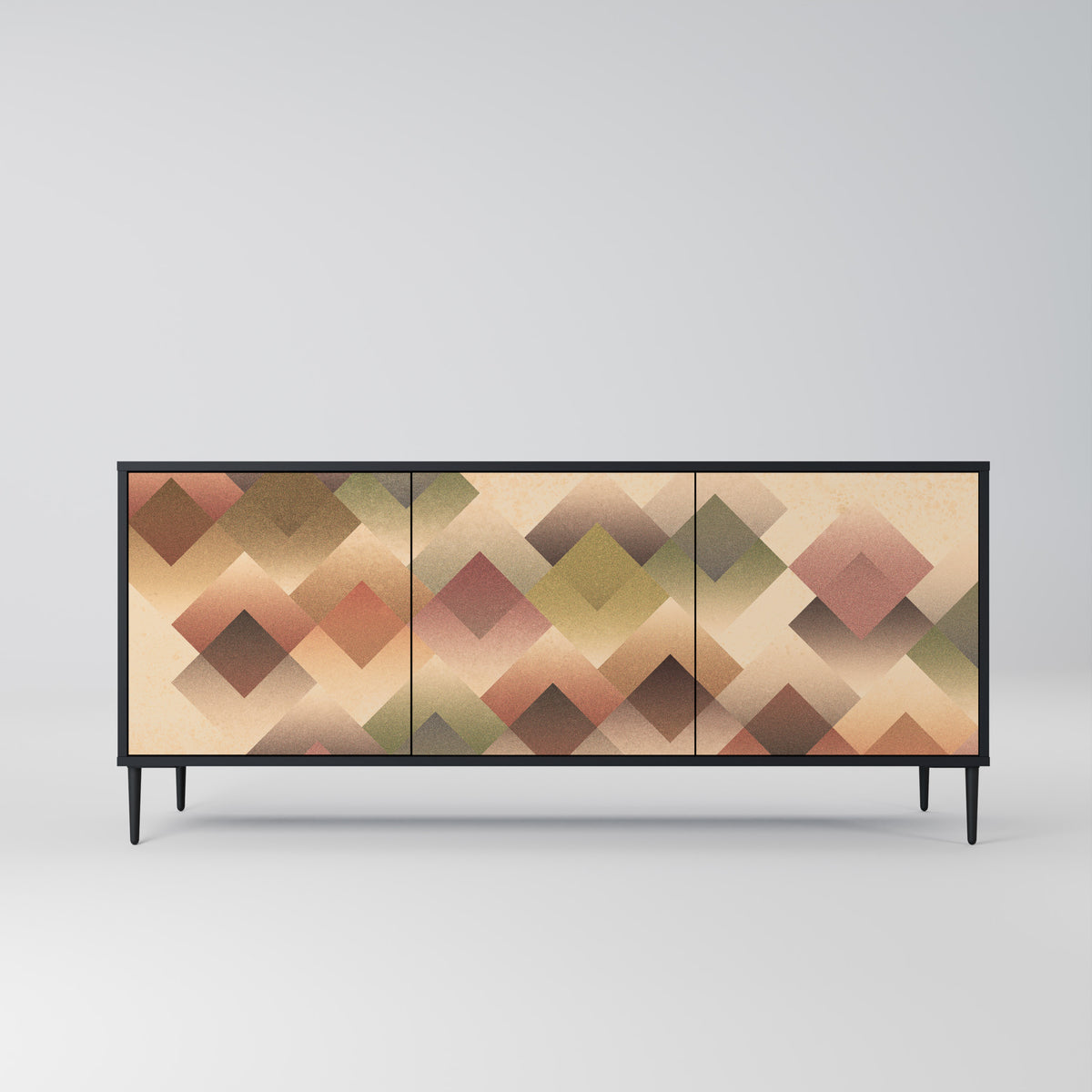 GEOMETRIC FUSION Skänk med tre dörrar