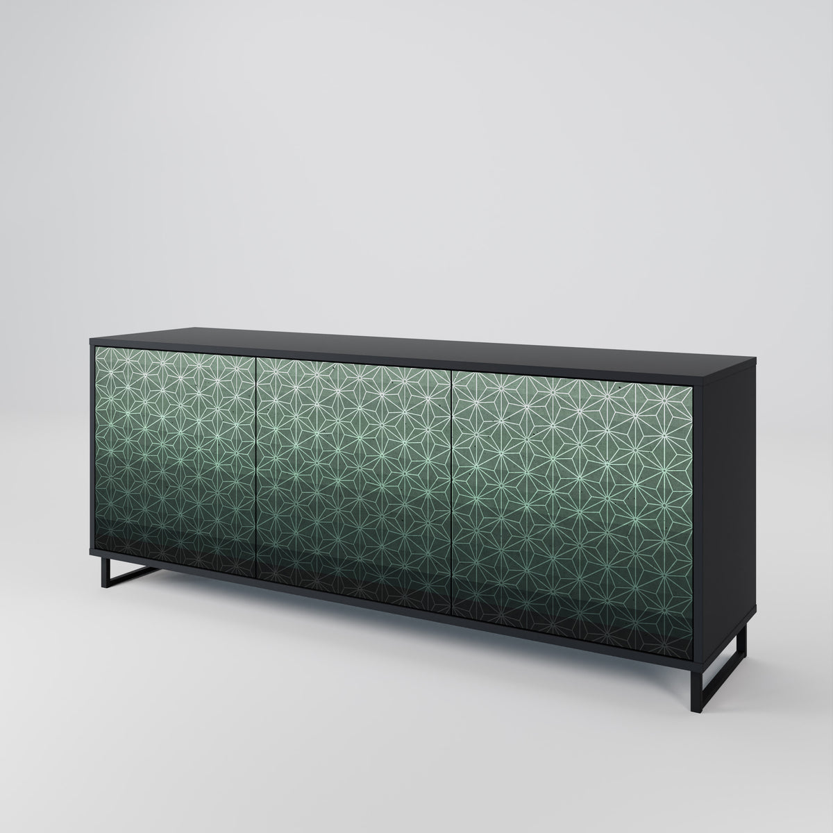 ORNAMENTAL GLIMMER Skänk med tre dörrar