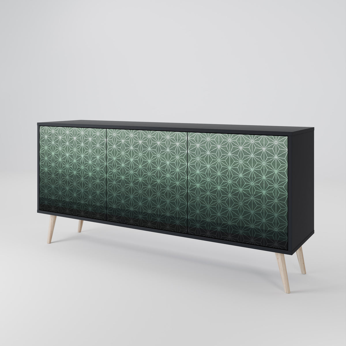 ORNAMENTAL GLIMMER Skänk med tre dörrar