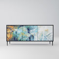 ABSTRACT THOUGHTS 3-Door Sideboard in Black Finish