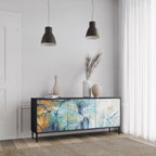 ABSTRACT THOUGHTS 3-Door Sideboard in Black Finish