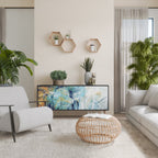 ABSTRACT THOUGHTS 3-Door Sideboard in Black Finish