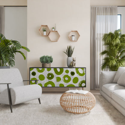 GREEN RHAPSODY 3-dörrars skänk i svart finish