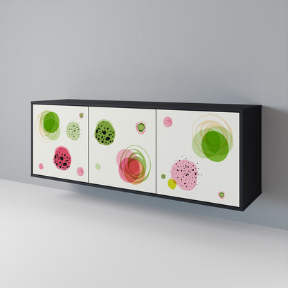 COLORFUL COSMOS Skänk med tre dörrar