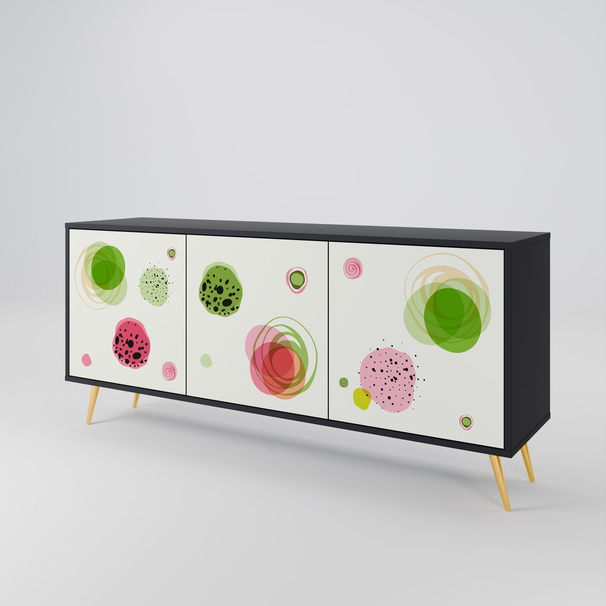 COLORFUL COSMOS Skänk med tre dörrar