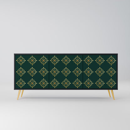 ROYAL MEDALLION 3-dörrars skänk i svart finish