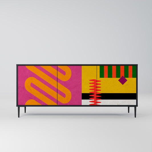 VIVID ART 3-dörrars skänk i svart finish