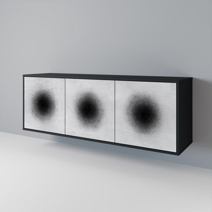 BLACK HOLE Skänk med tre dörrar