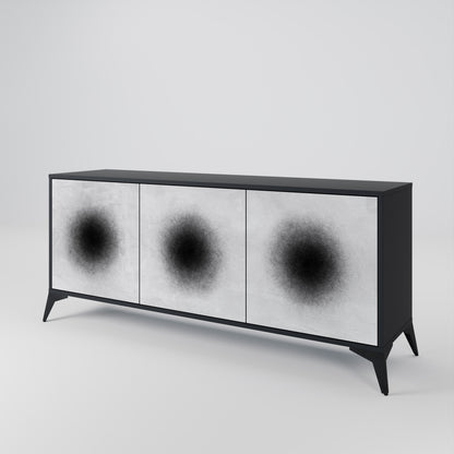 BLACK HOLE Skänk med tre dörrar