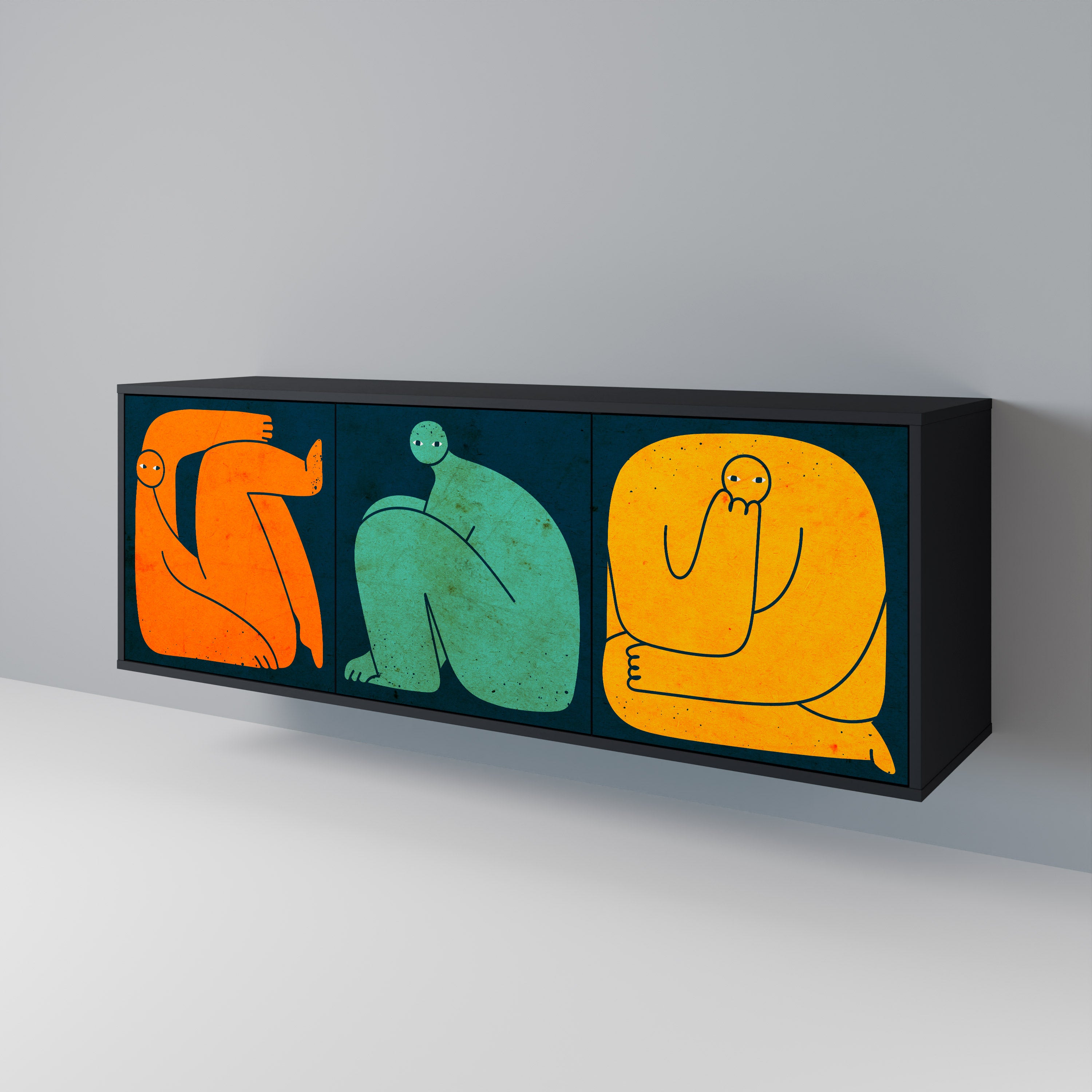 TOGETHER BUT SEPARATELY 3-Door Sideboard