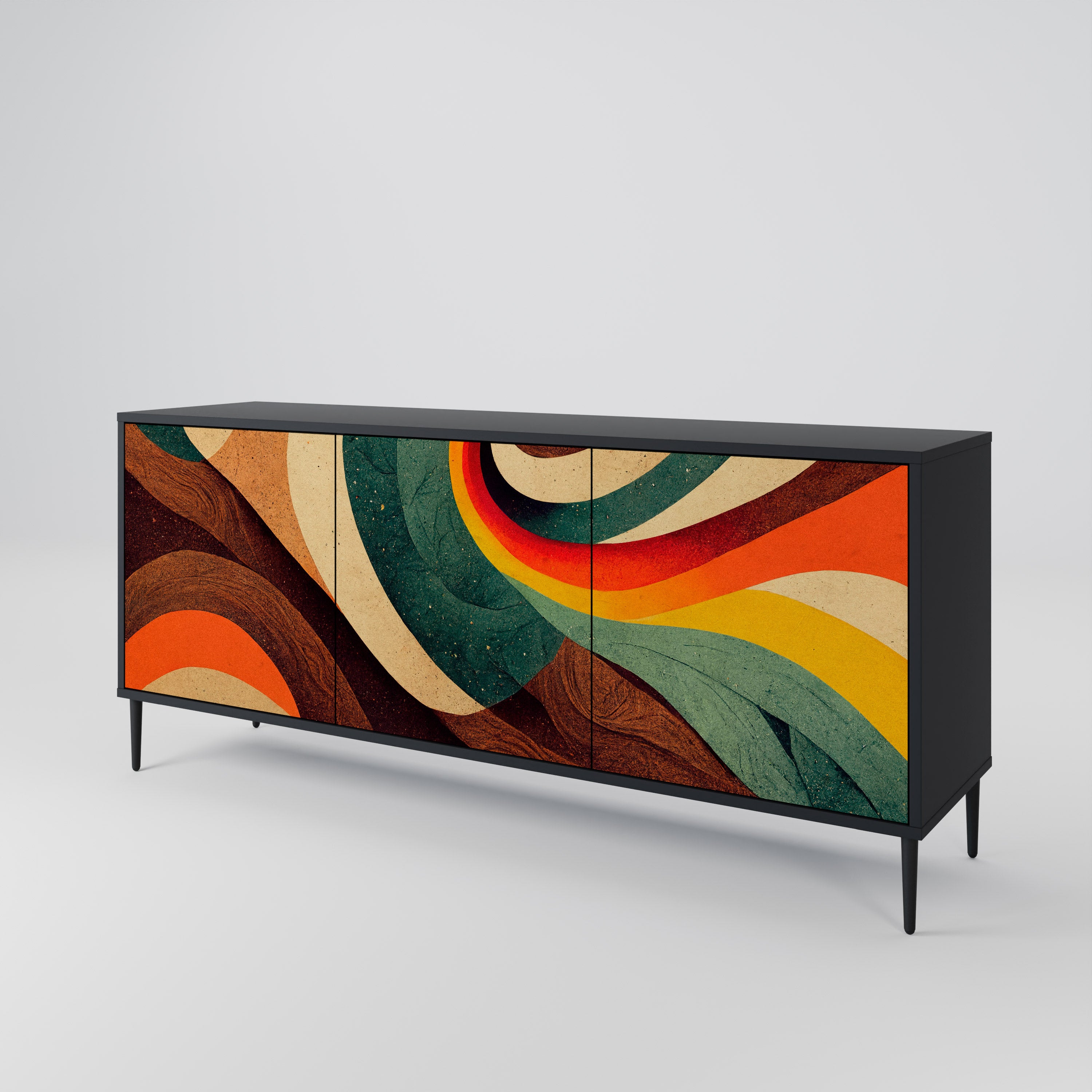 COLORFUL STRANDS 3-Door Sideboard