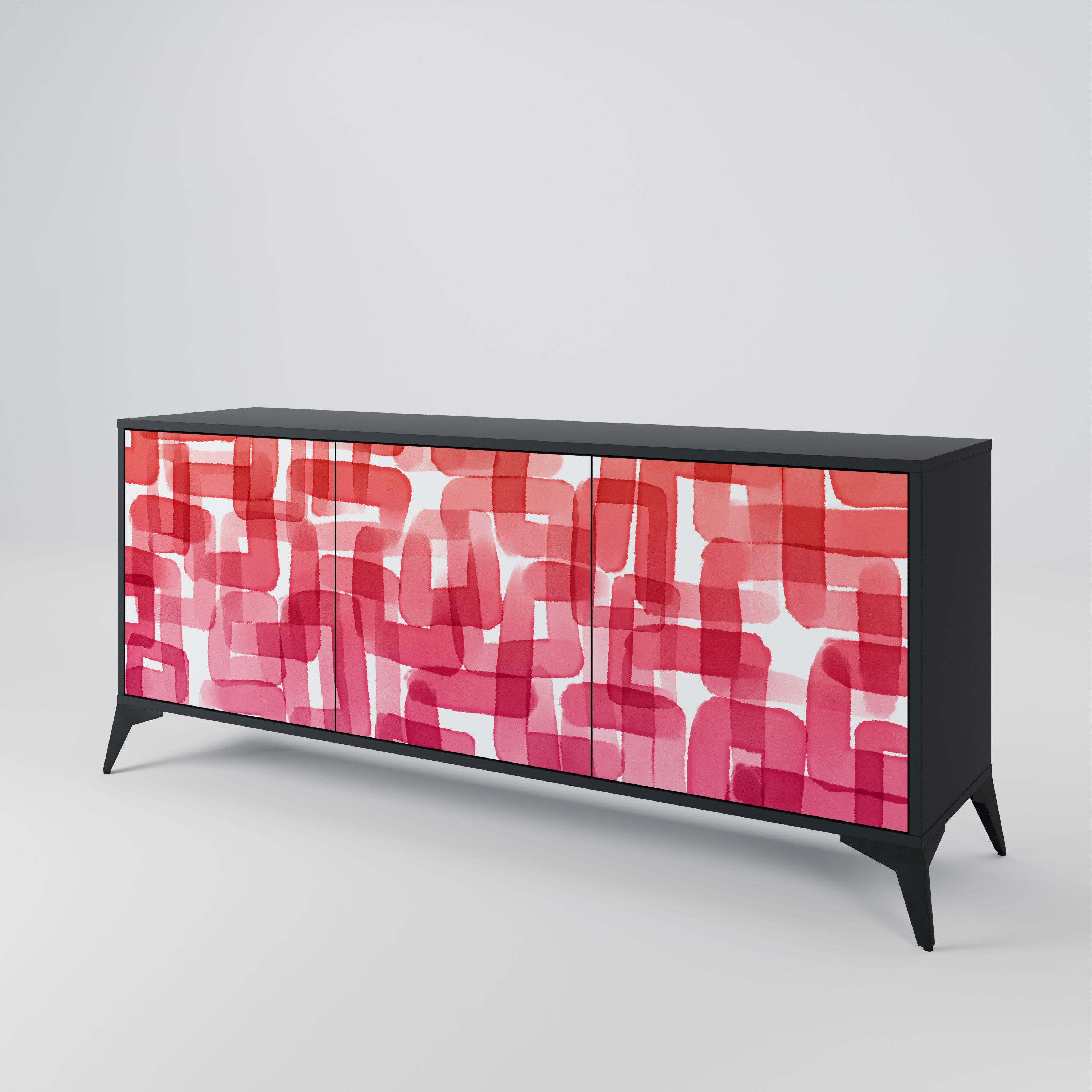 KALEIDOSCOPIC CUBISM 3-Door Sideboard