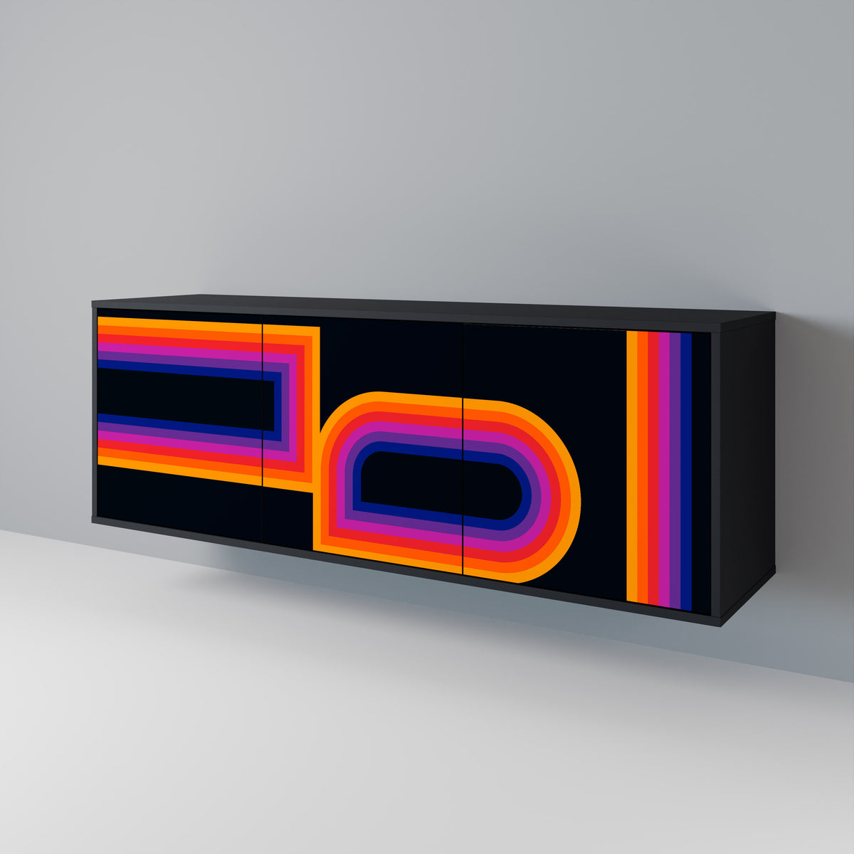 BLINDED BY THE LIGHTS 3-Door Sideboard