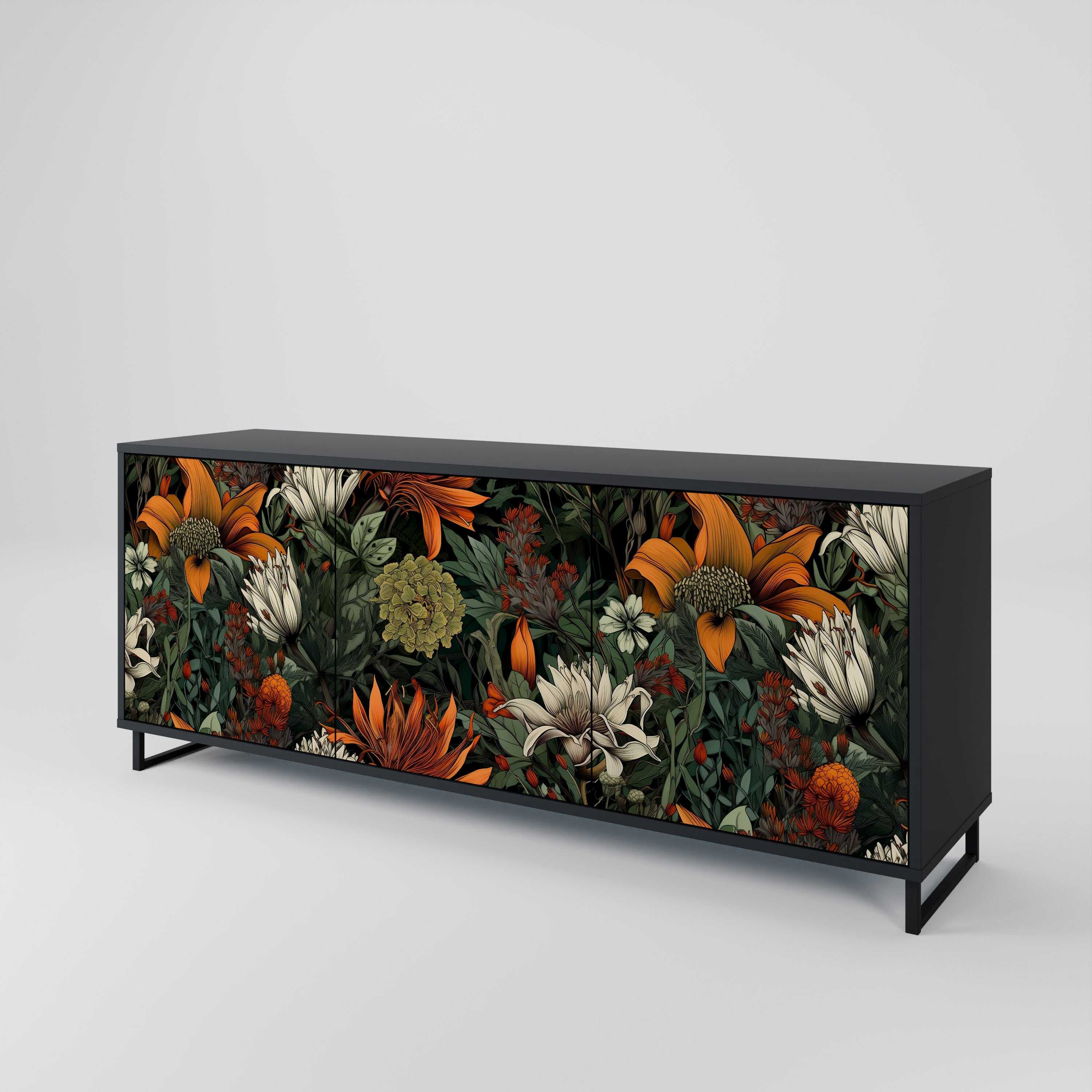 MIDNIGHT SPROUT 3-Door Sideboard