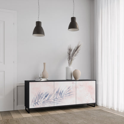 TIDLÖS FLOAT 3-dörrars skänk i svart finish