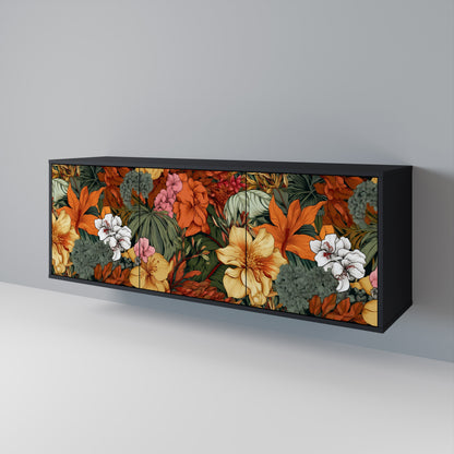RADIANT FLORA Skänk med tre dörrar