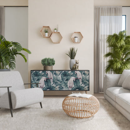 POPINJAY LOOK 3-dörrars skänk i svart finish