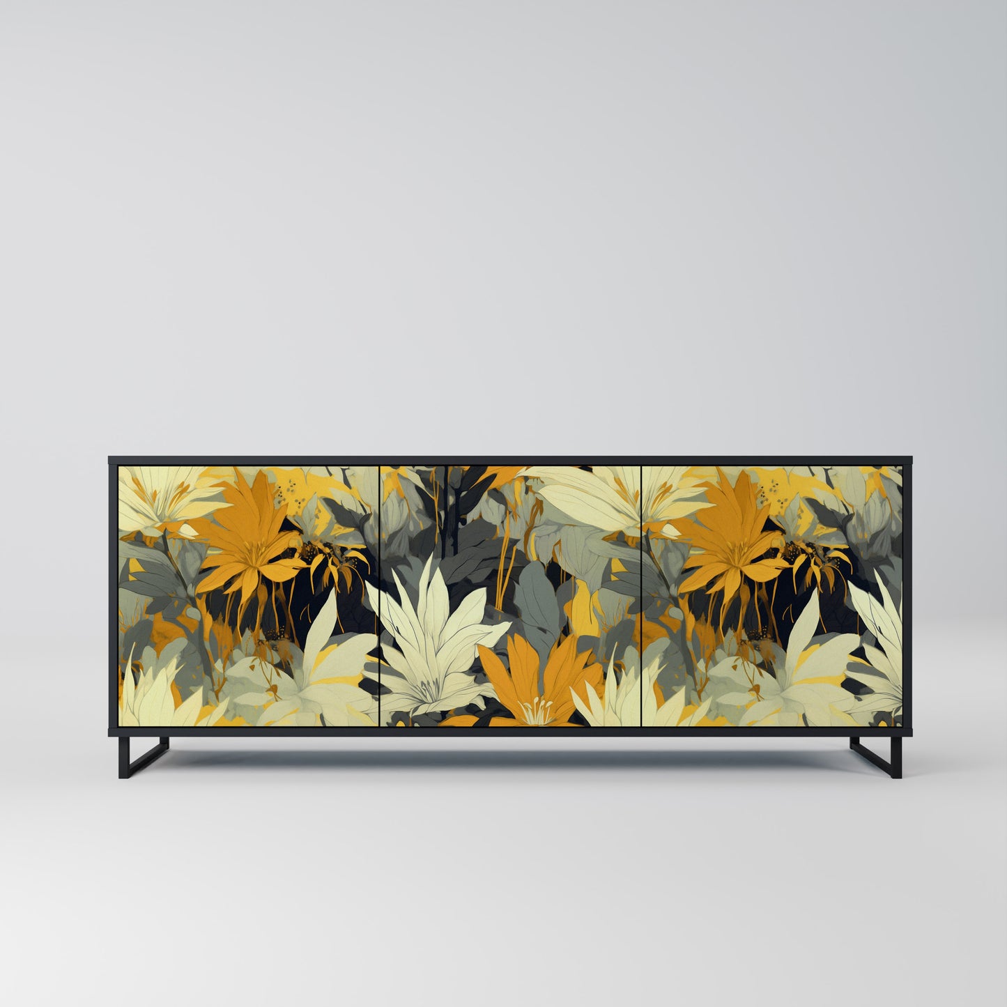 SUNKISSED LILY 3-dörrars skänk i svart finish